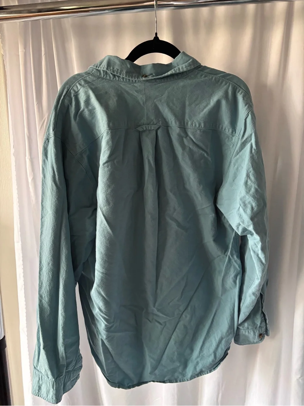 NIKE SB Light Blue Men's Button-Up Shirt Jacket